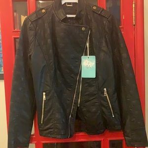 Faux leather jacket size L by Coalition